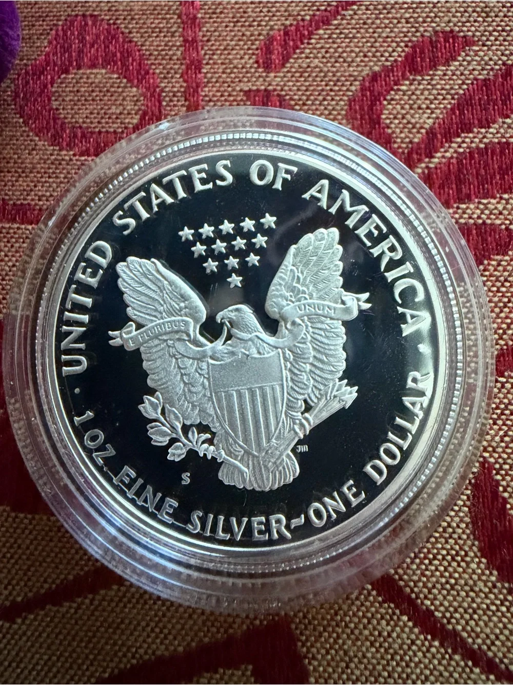 1986-S Proof American Silver Eagle 1 Oz .999 Fine Silver With Box